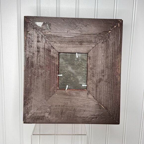 Vintage Santa Claus Portrait Painting Ornate Gold Gilded Ornate Frame Art PRETTY - Picture 8 of 15